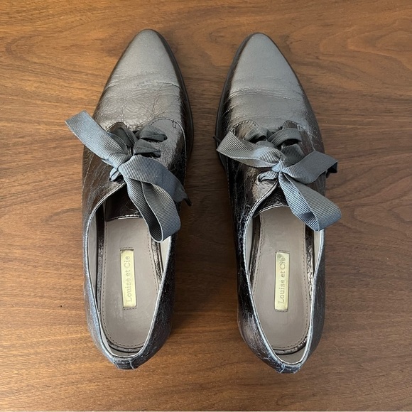 LOUISE et Cie Adwin Metallic Oxfords - Picture 3 of 7